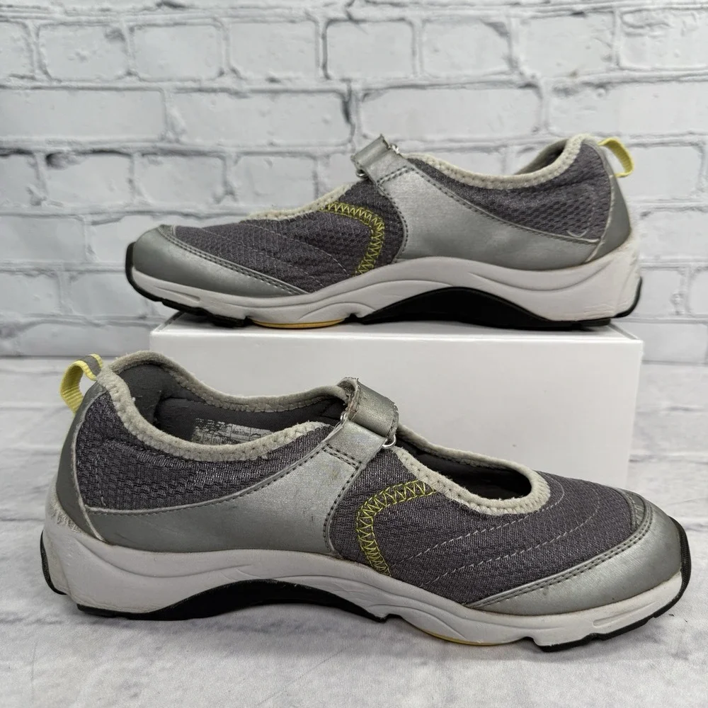 Vionic Sunset Slip On Mary Jane Shoes Womens 8.5 Gray Silver 334 Sunset‎ 9032